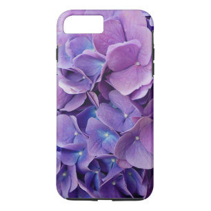 Coque iPhone 7 Plus Photographie d'Hydrangée violette et bleue