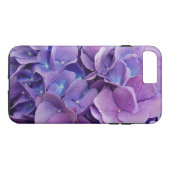 Coques Case-Mate iPhone Photographie d'Hydrangée violette et bleue (Dos (Horizontal))
