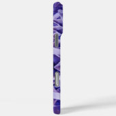 Coques Case-Mate iPhone Photographie en papier broyé crêpé violet (Verso / Droite)