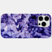 Coques Case-Mate iPhone Photographie en papier broyé crêpé violet (Verso (horizontal))