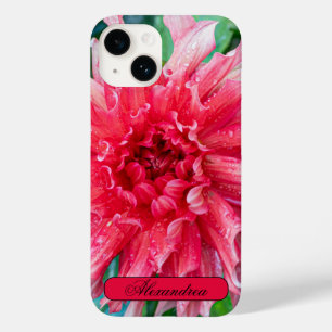 Coque Pour iPhone 14 Photographie Fleur, Rose Dahlia