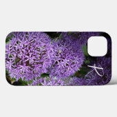 Coques Case-Mate iPhone Photographie Fleurs violettes Monogramme (Verso (horizontal))