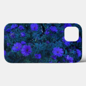 Coques Case-Mate iPhone Photographie florale bleu violet (Verso (horizontal))