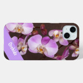 Coques Case-Mate iPhone Photographie violette et blanche de plan rapproché (Verso (horizontal))