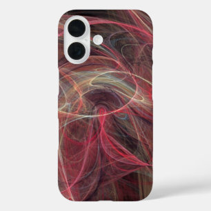Coques iPhone 16 PHOTON CRAZY Vagues Fractées gris pourpre