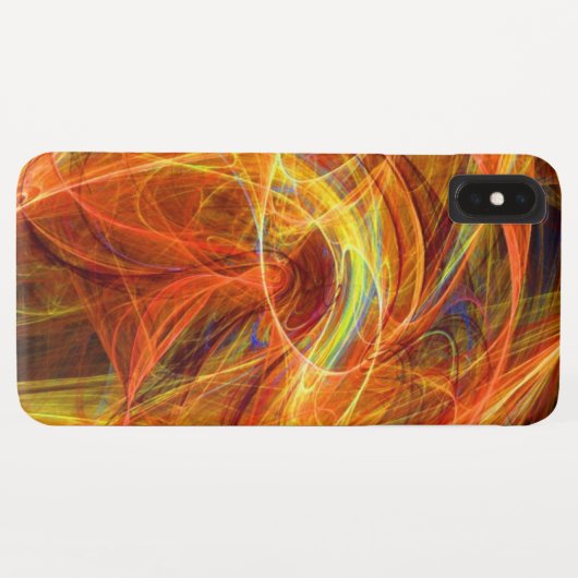 Coques Case-Mate iPhone PHOTON FROID Orange Jaune Abstrait (Dos (Horizontal))