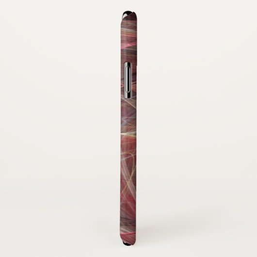 Coques Case-Mate iPhone PHOTON FROID rose gris fractal Vagues (Dos/Droite)