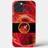 COQUES Case-Mate iPhone PHOTON FROID ROUGE RUBY GEM STONE MONOGRAM (Verso)