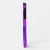 Coques Case-Mate iPhone PHOTON FROID Violet Bleu Frottis fractales (Dos/Gauche)