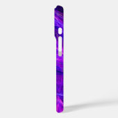 Coques Case-Mate iPhone PHOTON FROID Violet Bleu Frottis fractales (Verso / Gauche)