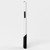 Coques Case-Mate iPhone Photos personnalisées en noir et blanc géométrique (Dos/Droite)