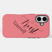 Coques Case-Mate iPhone Phrase 'Faites Confiance à Vous-Même' en lettres n (Verso (horizontal))