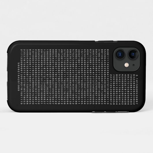 Coques Case-Mate iPhone Pi 1000 premiers chiffres (Dos (Horizontal))