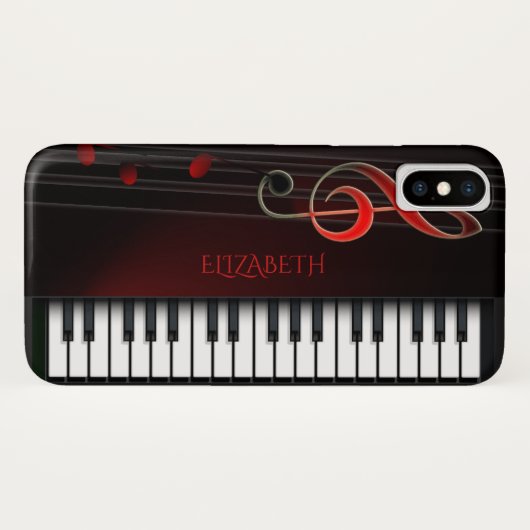 Coques Case-Mate iPhone Piano & Clé Treble (Dos (Horizontal))