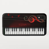 Coques Case-Mate iPhone Piano Et Clé Treble (Dos (Horizontal))