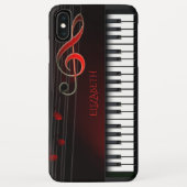 Coques Case-Mate iPhone Piano Et Rouges Treble Clef (Dos)