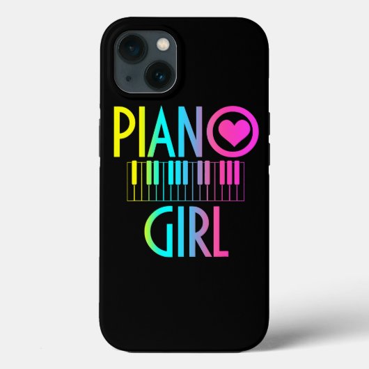 Coques Case-Mate iPhone Piano Girl Funny Pianist notes musicales Keybo de (Verso)