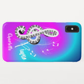 Coques Case-Mate iPhone Piano Keyboard Treble Clef Music Personnalisé (Dos (Horizontal))