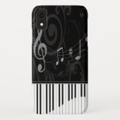 Coques Case-Mate iPhone Piano lunatique et notes musicales (Dos)