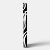 Coques Case-Mate iPhone Piano moderne noir blanc Wavy (Verso / Gauche)