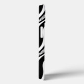 Coques Case-Mate iPhone Piano moderne noir blanc Wavy (Verso / Droite)