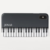 Coques Case-Mate iPhone Piano noir (Dos (Horizontal))