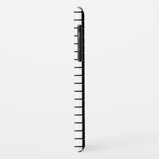 Coques Case-Mate iPhone Piano noir Abstrait (Dos/Gauche)