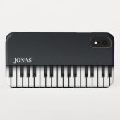 Coques Case-Mate iPhone Piano noir Abstrait (Dos (Horizontal))