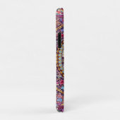 Coques Case-Mate iPhone Pic de fleurs florales bleu or violet (Dos/Droite)