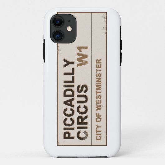 Coques Case-Mate iPhone Piccadilly Circus Londres - Vintage (Dos)