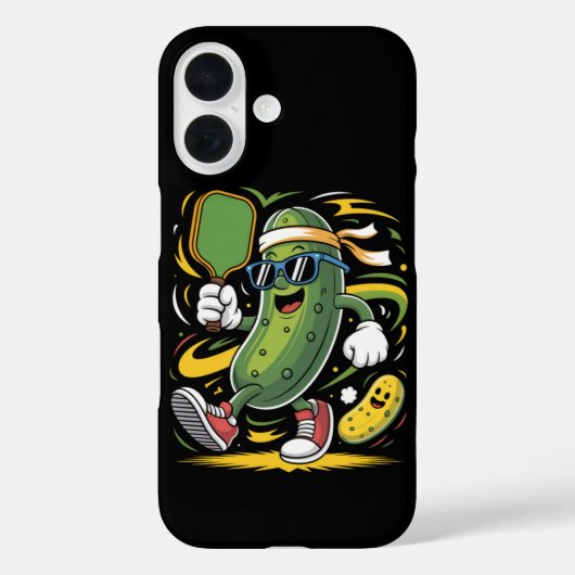 Coques Case-Mate iPhone Pickle Jouant au Pickleball (Verso)