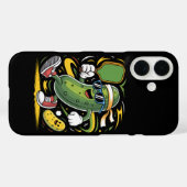 Coques Case-Mate iPhone Pickle Jouant au Pickleball (Verso (horizontal))