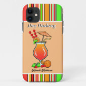 Coques Case-Mate iPhone Pickleball Day Dinking Tropical Hurricane Cocktail (Dos)