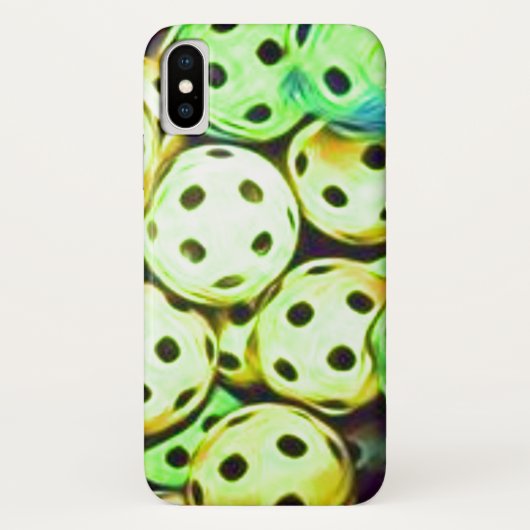 Coques Case-Mate iPhone Pickleball Dream Yellow and Green Balls (Dos)