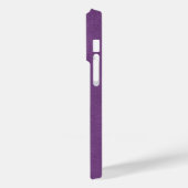 Coques Case-Mate iPhone Pickleball en cuir violet amusant (Verso / Gauche)