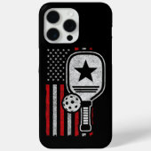 Coques Case-Mate iPhone Pickleball Player - American Flag Pickleball - Pic (Verso)