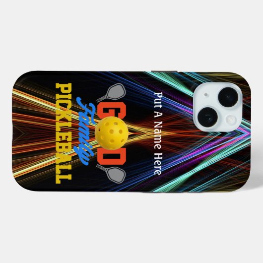 Coques Case-Mate iPhone Pickleball Player/Fan personalize Case-Mate (Verso (horizontal))