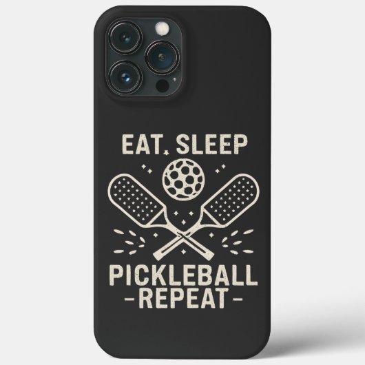 Coques Case-Mate iPhone Pickleball Routine : Manger Pickleball Sleep Répét (Verso)