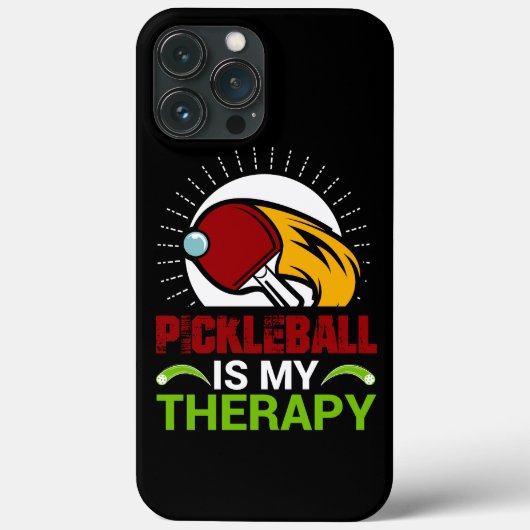 Coques Case-Mate iPhone Pickleball Therapy : une fuite joueuse à la cour (Verso)