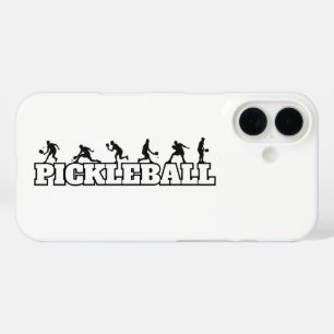 Coques iPhone 16 Pickleball Word Player Silhouettes Sport Action