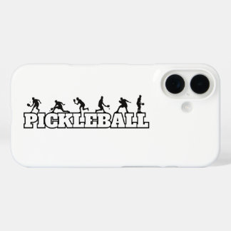 Coques iPhone 16 Pickleball Word Player Silhouettes Sport Action