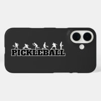 Pickleball Word Player Silhouettes Sport Action