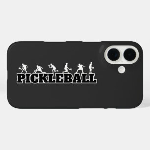 Coques iPhone 16 Pickleball Word Player Silhouettes Sport Action