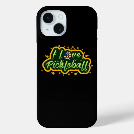 Coques Case-Mate iPhone Picklers USA ball - Pickleball Coque-Mate iPhone C (Verso)