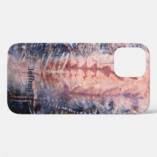 Coques Case-Mate iPhone Pictogrammes Anciens Petroglyphes Sud-Ouest, Nom, (Verso (horizontal))