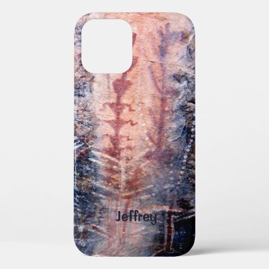 Coques Case-Mate iPhone Pictogrammes Anciens Petroglyphes Sud-Ouest, Nom, (Verso)