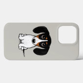 Coques Case-Mate iPhone Piebald Dachshund | Chien chiot mignon (Verso (horizontal))
