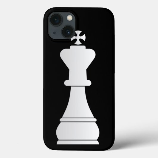Coques Case-Mate iPhone Pièce d'échecs blanche de roi (Verso)