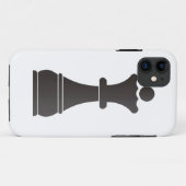 Coques Case-Mate iPhone Pièce d'échecs noire de reine (Dos (Horizontal))