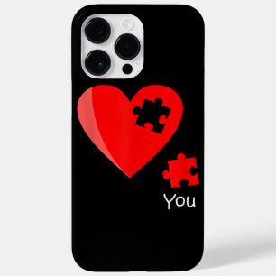 Coque Pour Pour iPhone 14 Pro Max Pièce manquante Puzzle Coeur Valetines Chemise Jou